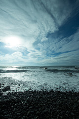 North Cornwall coast at Sandymouth Bay