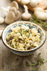 Risotto with mushrooms