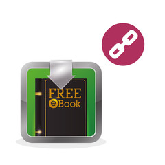 eBook  design. reading icon. White background 
