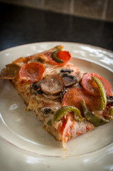 Sausage Sicilian pizza