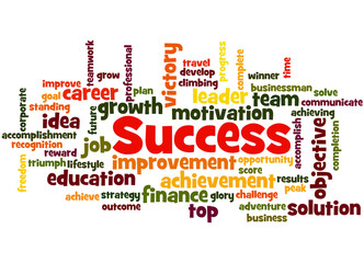 Success, word cloud concept 4