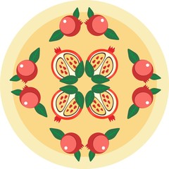 гранат в круге