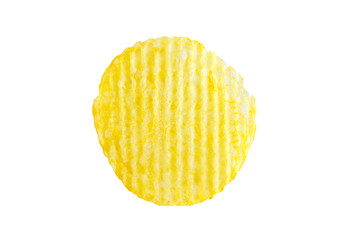 potato chip isolated on white background