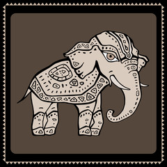 Elephant. Indian style