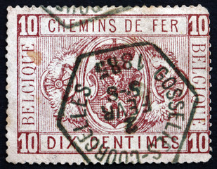 Postage stamp Belgium 1879 Coat of Arms