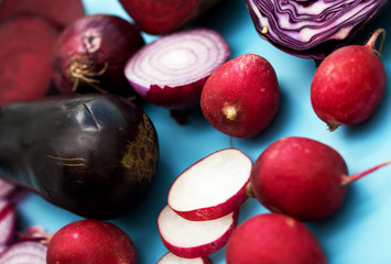various fresh vegetables