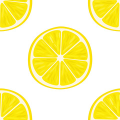 Lemon slices. Pattern.