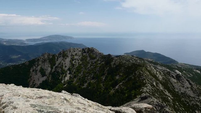 view from the summit of mount cappone