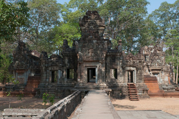 Naklejka premium The ancient Khmer temple in the complex of Angkor Thom. Cambodia
