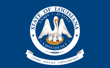 Flag of Louisiana, USA