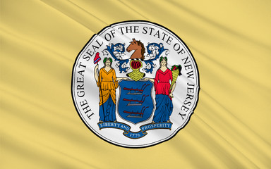 Flag of New Jersey, USA