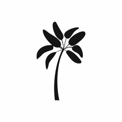 Palm tree icon, simple style