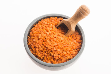 Lentils Isolated on White Background