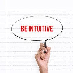 Be Intuitive, hand writing notes