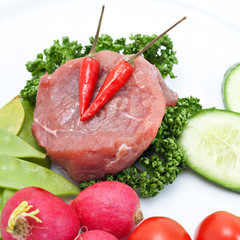 Raw Beef Steak
