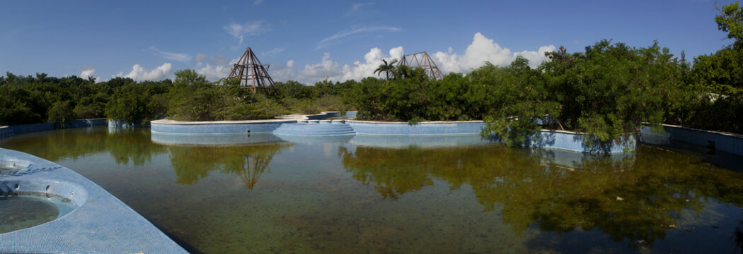 Abandon swimming pool and hottubs full of rain water serive as the perfect environment for mosquitos to breed and the spread of diseases like Zika, Malaria, West Nile