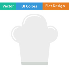 Flat design icon of Chief cap