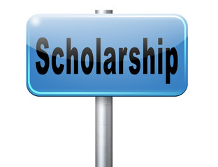 Scholarship or grant for university or college education study funding application for school funds..