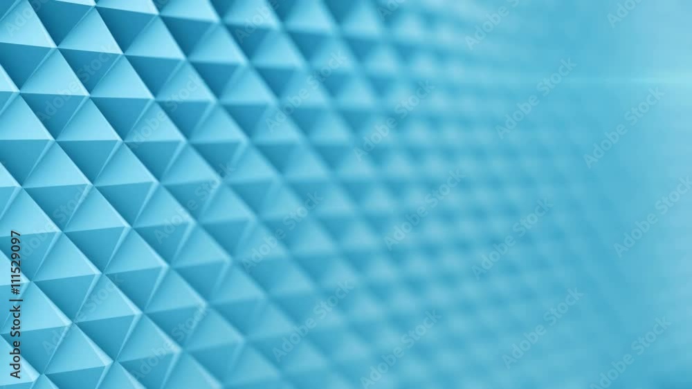 Poster blue surface waving 3d render. abstract seamless loop animation 4k uhd (3840x2160)