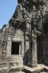 Angkor Watt - Temple ruin walls of the khmer city of angkor wat - State monument 