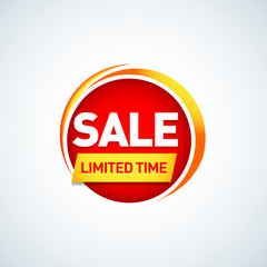 Sale banner vector isolated. Sale tag. Special offer. Sale sign. Web sticker. Sale sticker. Sale template. Advertisement sticker. Origami style sticker. Sale symbol. Simple sticker. Offer tag.