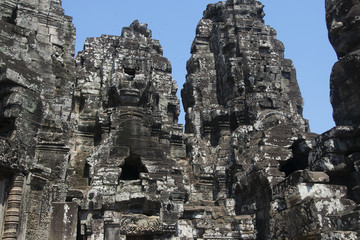 Angkor Watt - Temple ruin walls of the khmer city of angkor wat - State monument 