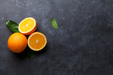 Fresh orange fruits