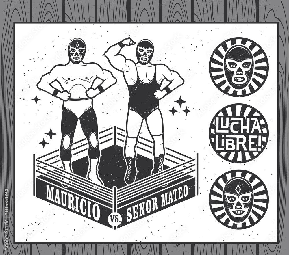 Wall mural lucha libre collection