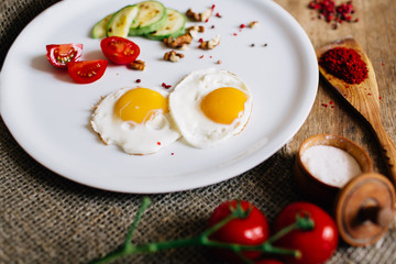 fried eggs
