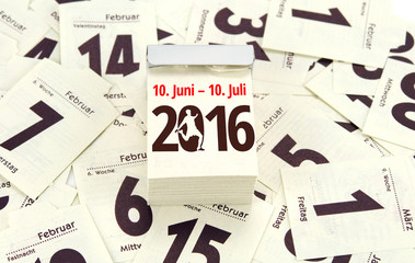 10. Juni - 10. Juli 2016 