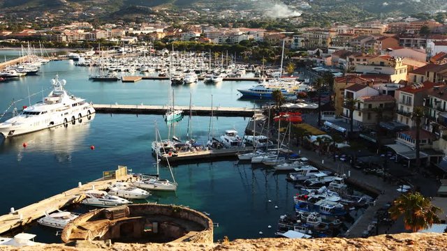 4K UltraHD A timelapse from the Citadel in Calvi in Corsica