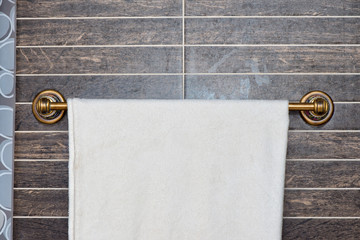 White towel on a hanger