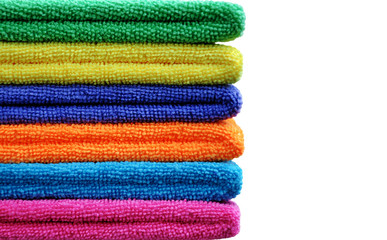 Stack of colored towels