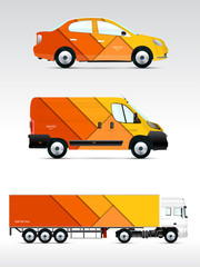 Template vehicle for advertising, branding or corporate identity.