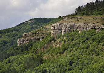 Fototapeta na wymiar Mountain near Veliko Tarnovo. Bulgaria