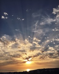 sunset view at Cyprus