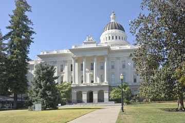 Sacramento state capitol and park California.