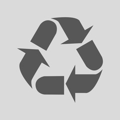 Recycle icon - vector illustration.