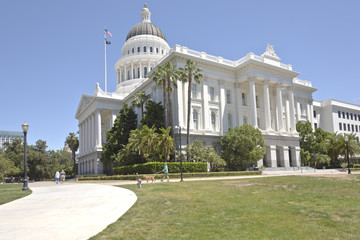 Sacramento state capitol and park California.