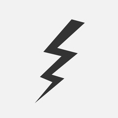 Lightning icon - vector illustration