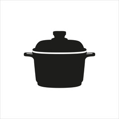 Simple vector icons - kitchen equipment in simple monochrome style icon on white background