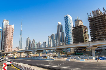 Fototapeta na wymiar Skyscrapers in Dubai