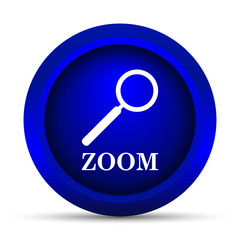 Zoom with loupe icon