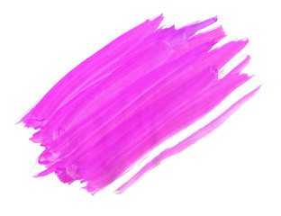 A fragment of the magenta background painted with gouache