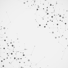 Science molecule design. Vector background