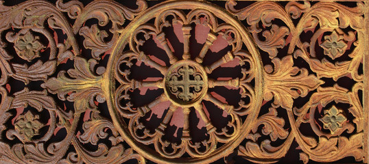 metal medieval vintage door background (fragment)