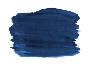 A fragment of the indigo background painted with gouache - obrazy, fototapety, plakaty