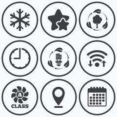 Fresh air icon. Forest tree with leaves.