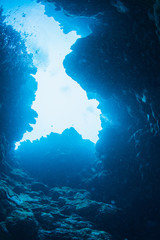 cave diving
