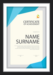 certificate template,diploma layout,A4 size ,vector